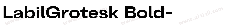 LabilGrotesk Bold字体转换